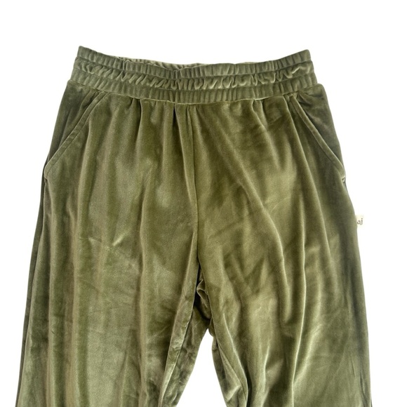 Free People Araminta James Velour Trackie Pant – Khaki – Size 6 / XS – NWT - Picture 3 of 10